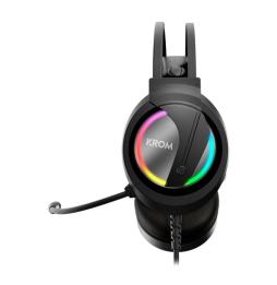 Auriculares Gaming con Micrófono Krom Kappa/ Jack 3.5/ USB 2.0/ Negros