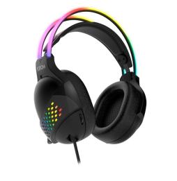 Auriculares Gaming con Micrófono Krom Klaim/ Jack 3.5/ USB 2.0/ Negros