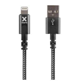 Cable USB 2.0 Lightning Xtorm CX2011/ USB Macho - Lightning Macho/ Hasta 12W/ 480Mbps/ 1m/ Negro