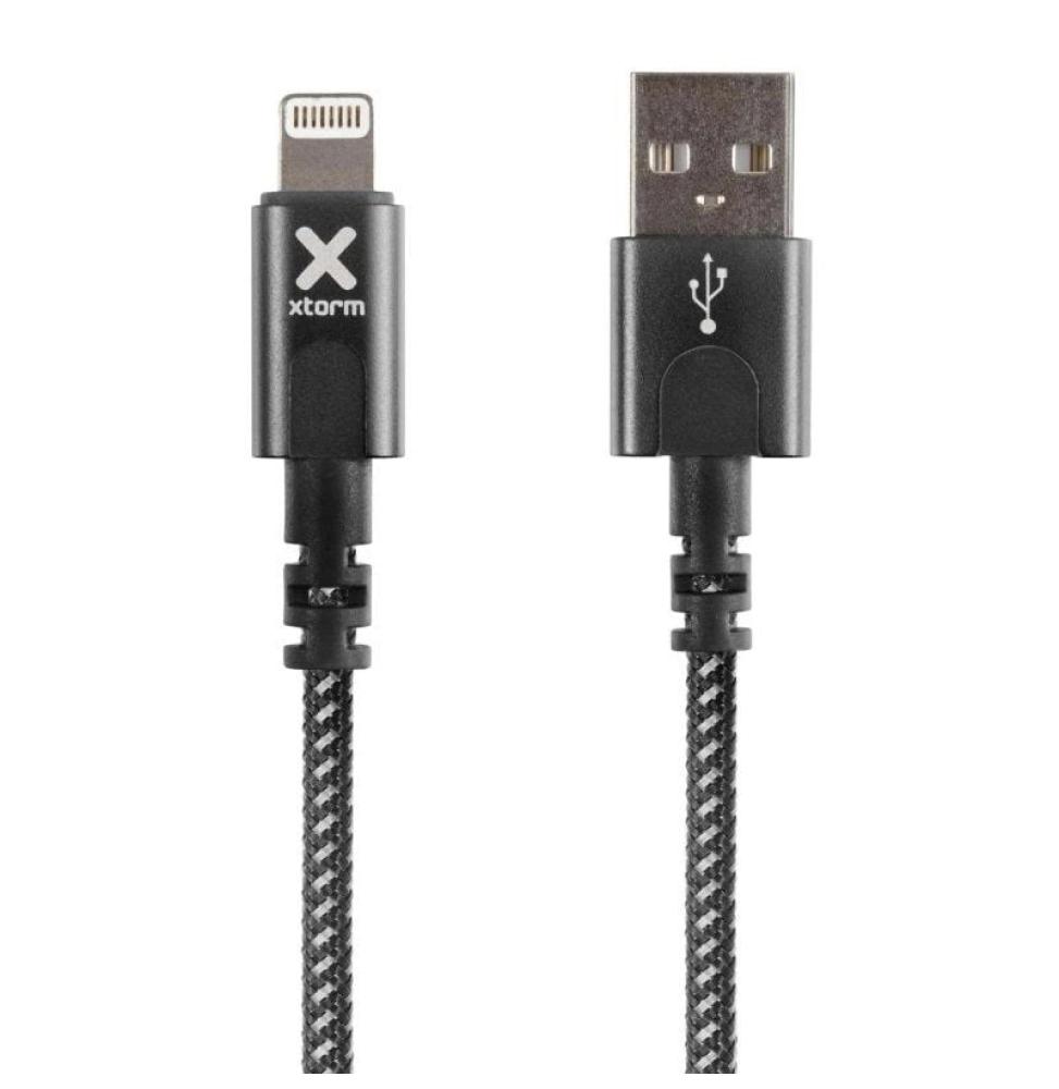 Cable USB 2.0 Lightning Xtorm CX2011/ USB Macho - Lightning Macho/ Hasta 12W/ 480Mbps/ 1m/ Negro