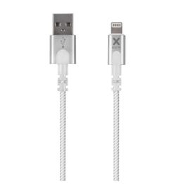 Cable USB 2.0 Lightning Xtorm CX2020/ USB Macho - Lightning Macho/ Hasta 12W/ 480Mbps/ 3m/ Blanco