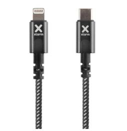 Cable USB Tipo-C Lightning Xtorm CX2041/ USB Tipo-C Macho - Lightning Macho/ Hasta 60W/ 480Mbps/ 3m/ Negro