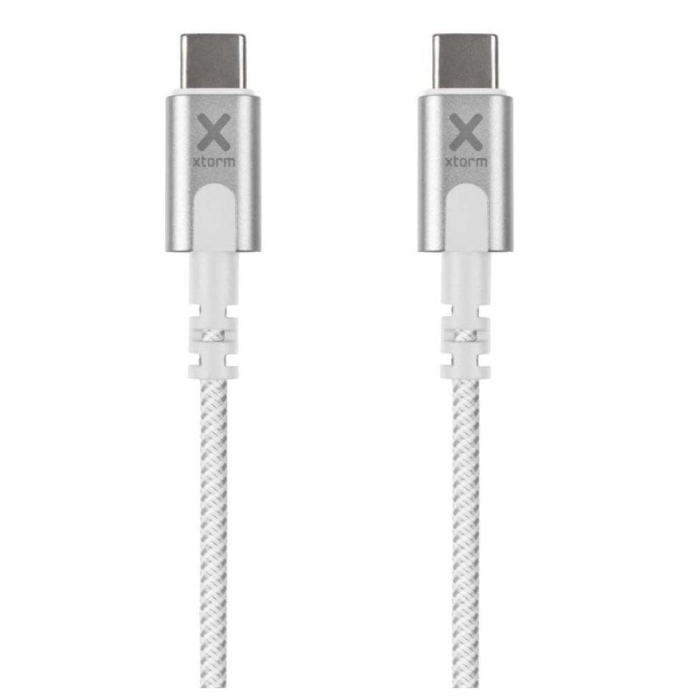 Cable USB Tipo-C Xtorm CX2170 240W/ USB Tipo-C Macho - USB Tipo-C Macho/ 2m/ Blanco