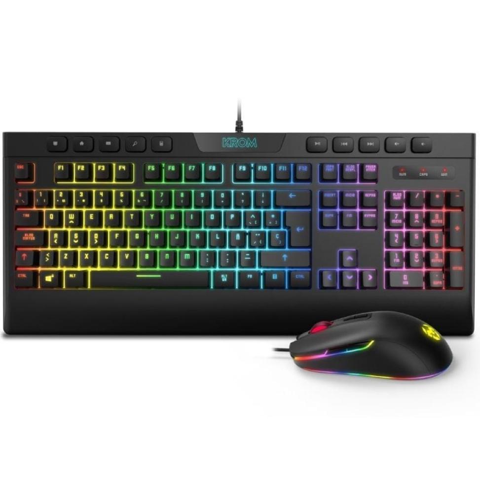 Pack Gaming Krom Kalyos/ Teclado RGB + Ratón Óptico