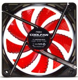 Ventilador Nox Coolfan 120 LED/ 12cm/ Rojo