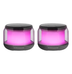 Altavoces con Bluetooth Mars Gaming MS-AURA/ 15W/ 2.0/ Negros