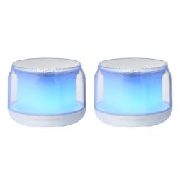 Altavoces con Bluetooth Mars Gaming MS-AURA/ 15W/ 2.0/ Blancos