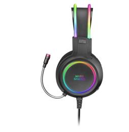 Auriculares Gaming con Micrófono Mars Gaming MHRGB/ Jack 3.5/ Negros