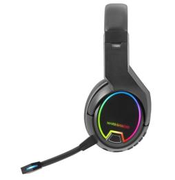 Auriculares Gaming Inalámbricos con Micrófono Mars Gaming MHW100/ Jack 3.5/ Negros