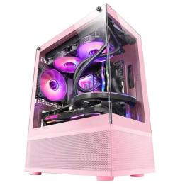 Caja Gaming Minitorre Mars Gaming MC-SE/ Rosa