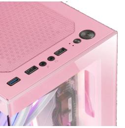 Caja Gaming Minitorre Mars Gaming MC-SE/ Rosa