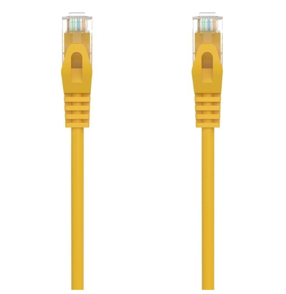 Cable de Red RJ45 AWG24 UTP Aisens A145-0565 Cat.6A/ LSZH/ 50cm/ Amarillo