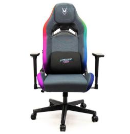 Silla Gaming Woxter Stinger Station Elite/ Luces LED/ Azul y Rosa