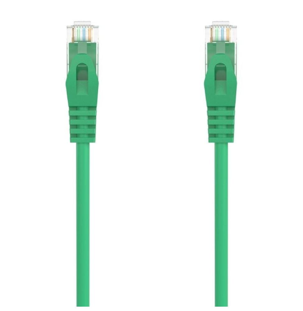 Cable de Red RJ45 AWG24 UTP Aisens A145-0577 Cat.6A/ LSZH/ 25cm/ Verde