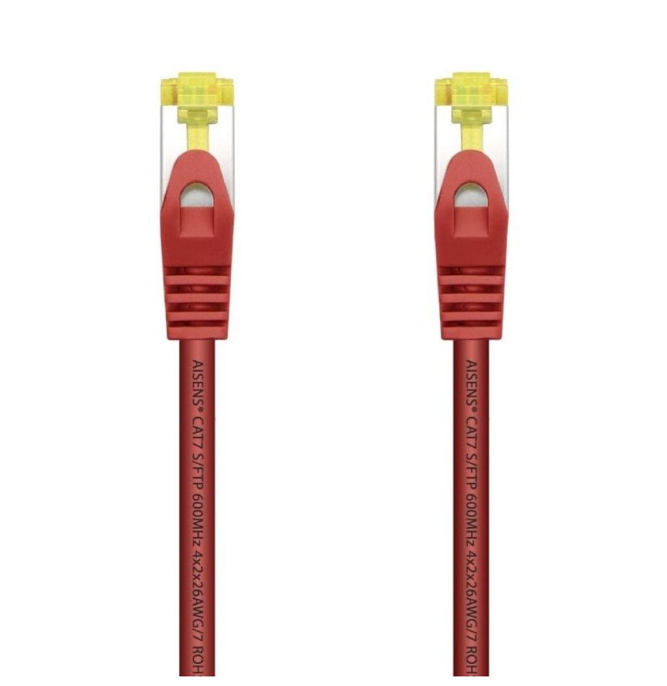 Cable de Red RJ45 SFTP Aisens A146-0468 Cat.7/ 25cm/ Rojo