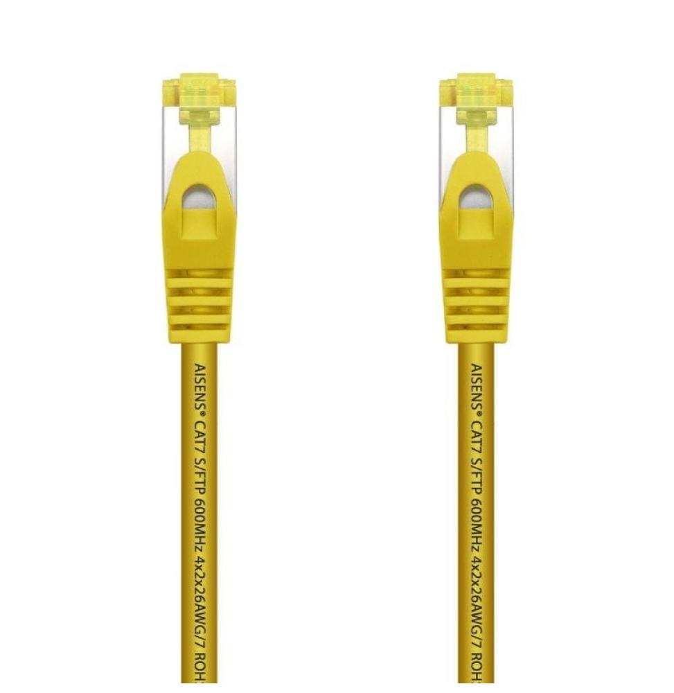 Cable de Red RJ45 SFTP Aisens A146-0472 Cat.7/ 25cm/ Amarillo