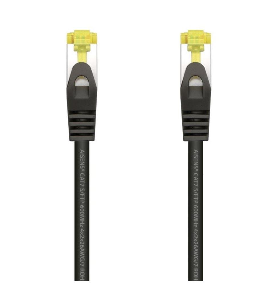 Cable de Red RJ45 SFTP Aisens A146-0484 Cat.7/ 25cm/ Negro