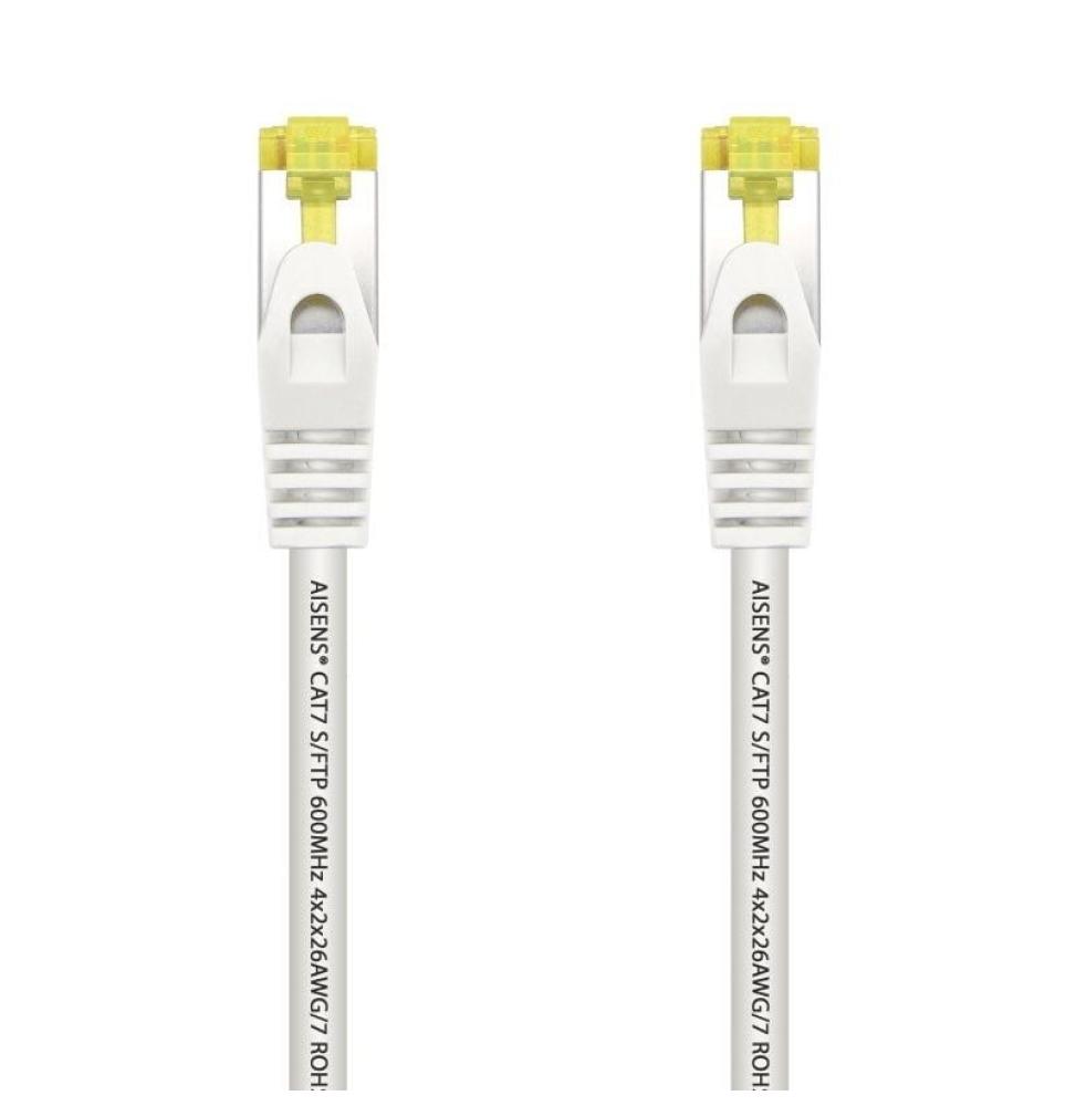 Cable de Red RJ45 SFTP Aisens A146-0488 Cat.7/ 25cm/ Blanco