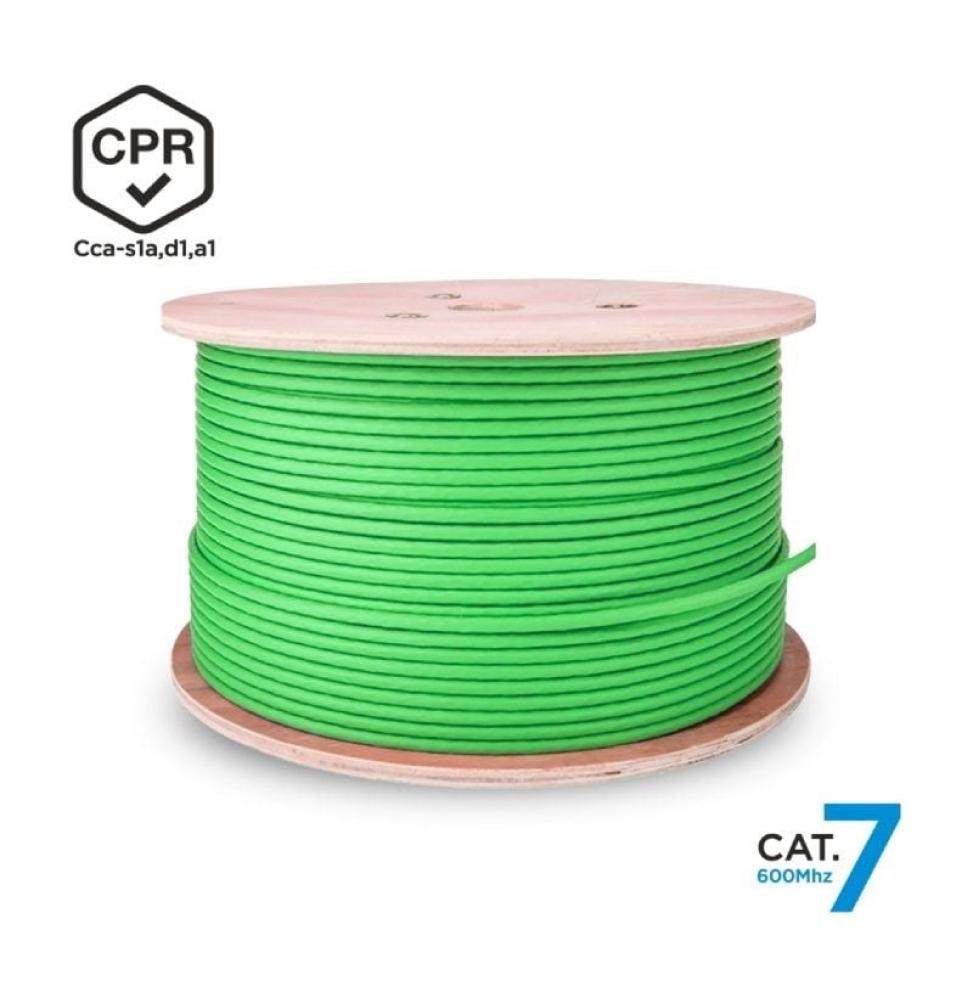 Bobina de Cable RJ45 SFTP AWG23 LSZH CPR Cca Aisens A146-0668 Cat.7/ 500m/ Verde