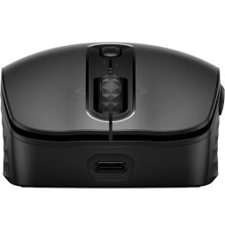 Ratón Inalámbrico por Bluetooth HP 690/ Batería recargable/ Hasta 4000 DPI/ Negro