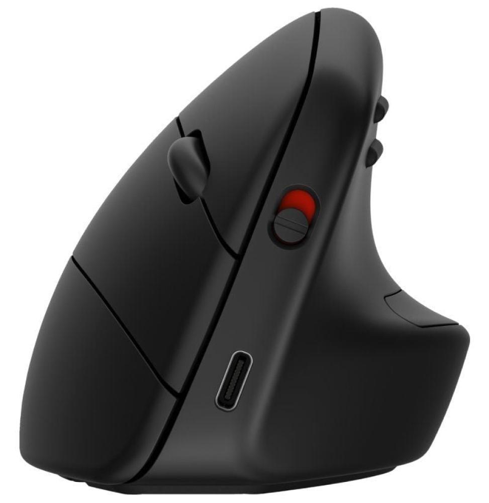 Ratón Ergonómico Inalámbrico por Bluetooth/ 2.4GHz HP 925/ Batería Recargable/ Hasta 1200 DPI/ Negro