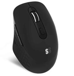 Ratón Ergonómico Inalámbrico por Bluetooth/ 2.4GHz Subblim Curve Ergo Dual Battery/ Batería recargable/ Hasta 1600 DPI/ Negro