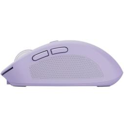 Ratón Inalámbrico por Bluetooth Trust Ozaa Compact Wireless/ Batería recargable/ Hasta 3200 DPI/ Morado