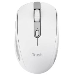 Ratón Inalámbrico por Bluetooth Trust Ozaa Compact Wireless/ Batería recargable/ Hasta 3200 DPI/ Blanco