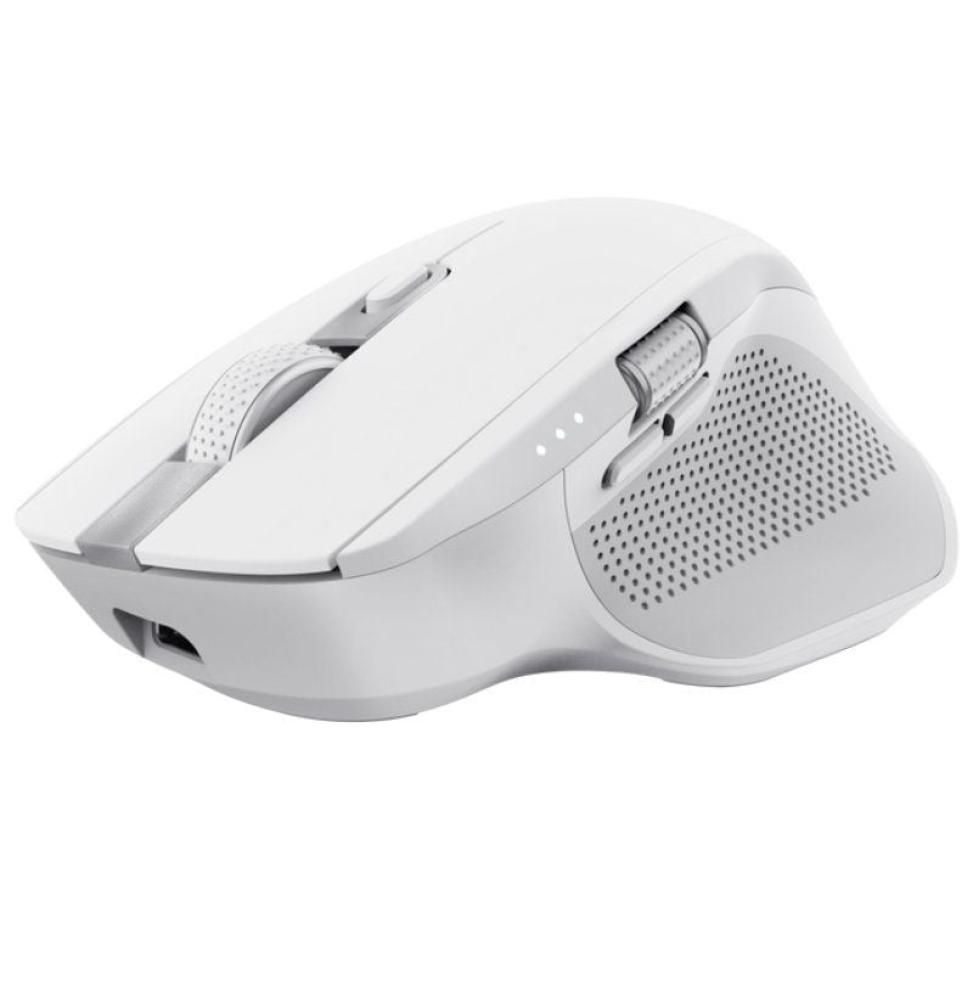 Ratón Inalámbrico por Bluetooth Trust Ozaa+/ Batería recargable/ Hasta 3200 DPI/ Blanco