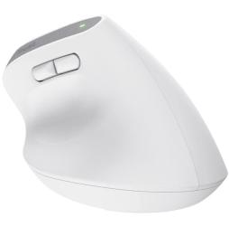 Ratón Ergonómico Inalámbrico por Bluetooth Trust Bayo+/ Batería Recargable/ Hasta 2400 DPI/ Blanco