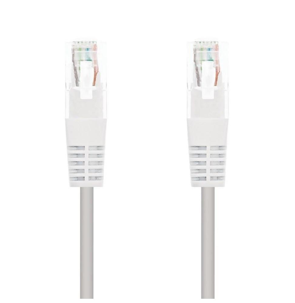 Cable de Red RJ45 UTP Nanocable 10.20.0101-W Cat.5e/ 1m/ Blanco