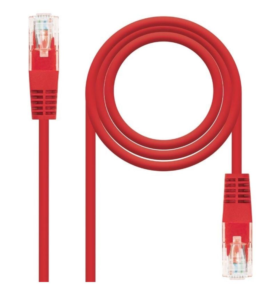 Cable de Red RJ45 UTP Nanocable 10.20.0400-L30 Cat.6/ 30cm/ Rojo