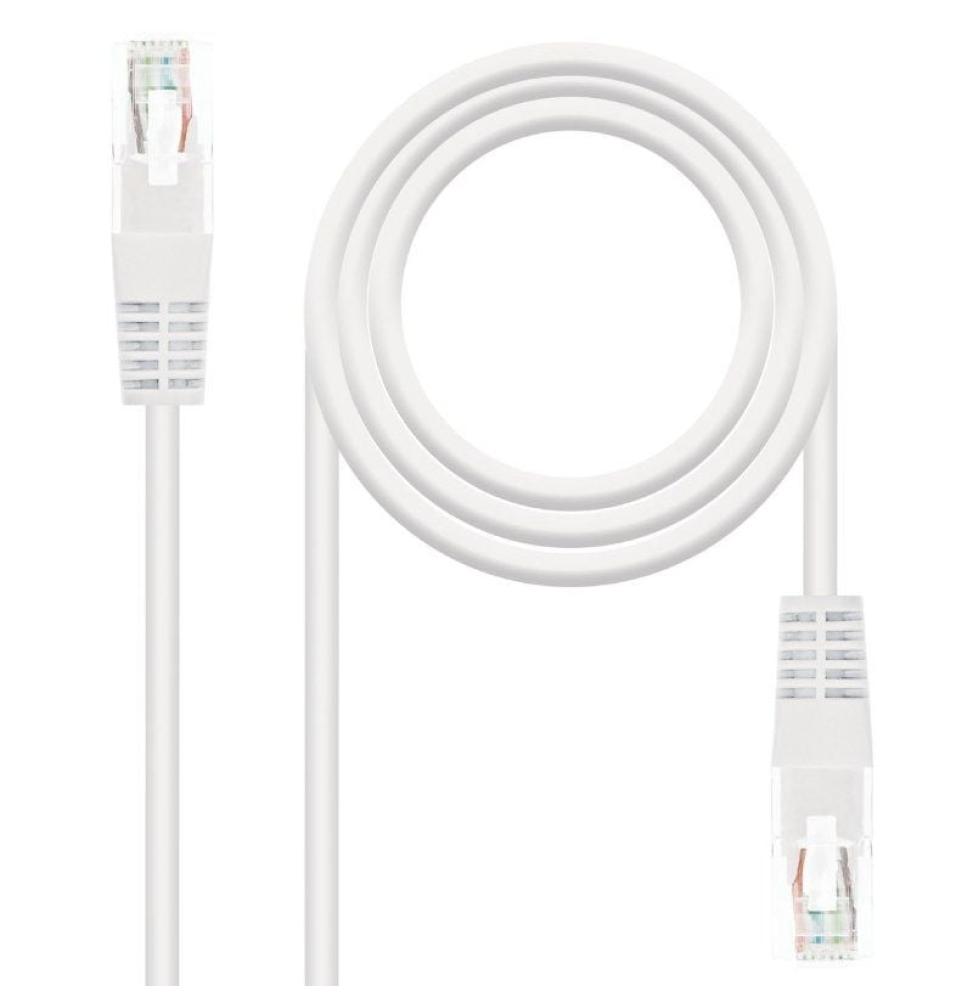 Cable de Red RJ45 UTP Nanocable 10.20.0400-L30 Cat.6/ 30cm/ Blanco