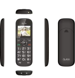 Teléfono Móvil Qubo D-1803 para Personas Mayores/ Negro