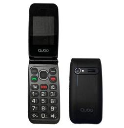 Teléfono Móvil Qubo NEONW-SOS para Personas Mayores/ Negro