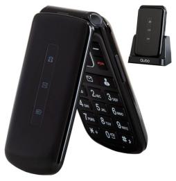 Teléfono Móvil Qubo P-210NWBKC para Personas Mayores/ Negro