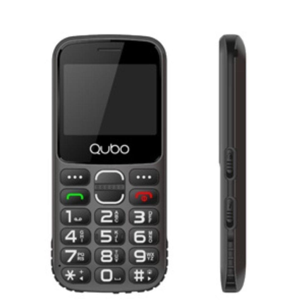 Teléfono Móvil Qubo X-230BKC para Personas Mayores/ Negro