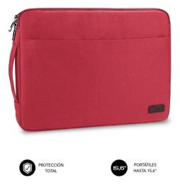 Funda Subblim Urban Laptop Sleeve para Portátiles hasta 15.6'/ Roja