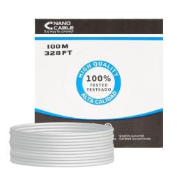 Bobina de Cable RJ45 FTP Nanocable 10.20.0702-FLEX Cat.5e/ 100m/ Gris