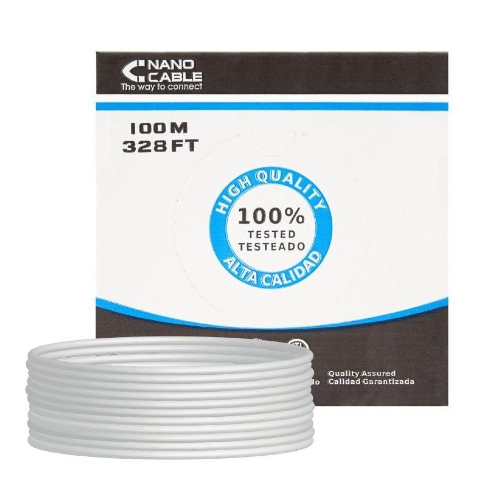 Bobina de Cable RJ45 FTP Nanocable 10.20.0902 Cat.6/ 100m/ Gris