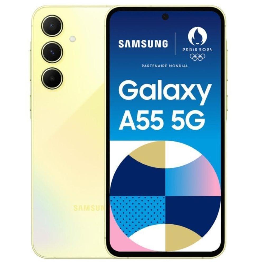 Smartphone Samsung Galaxy A55 8GB/ 128GB/ 6.6'/ 5G/ Amarillo