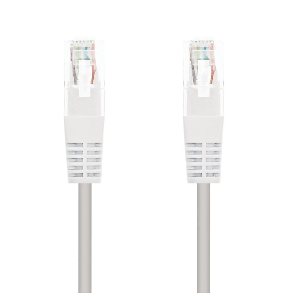 Cable de Red RJ45 UTP Nanocable 10.20.0110-W Cat.5/ 10m/ Blanco