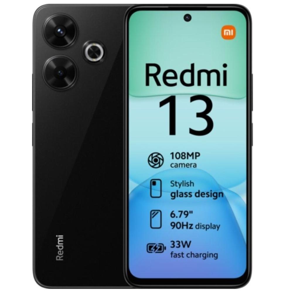 Smartphone Xiaomi Redmi 13 6GB/ 128GB/ 6.79'/ Negro Medianoche