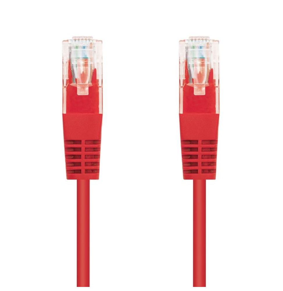 Cable de Red RJ45 UTP Nanocable 10.20.0402-R Cat.6/ 2m/ Rojo