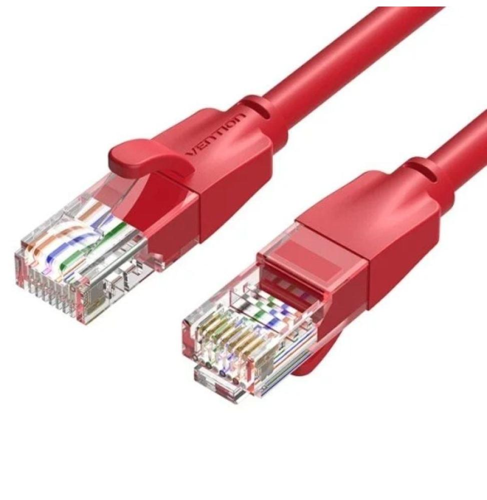 Cable de Red RJ45 UTP Vention IBERH Cat.6/ 2m/ Rojo