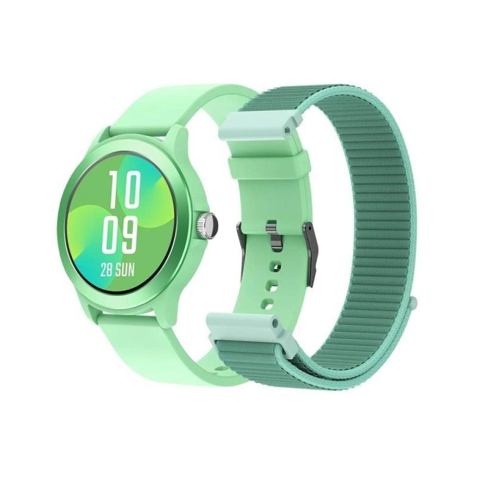 Smartwatch SPC Smartee Duo Vivo 9651R/ Notificaciones/ Frecuencia Cardíaca/ Verde Menta/ Incluye Correa Extra