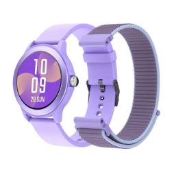 Smartwatch SPC Smartee Duo Vivo 9651T/ Notificaciones/ Frecuencia Cardíaca/ Púrpura/ Incluye Correa Extra