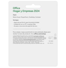 Microsoft Office Hogar y Empresas 2024/ 1 Usuario/ Licencia Perpetua