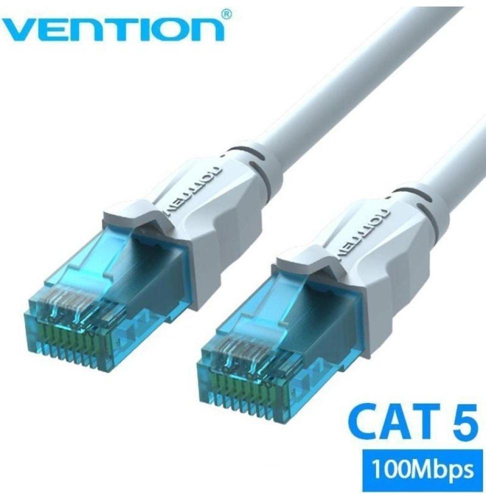 Cable de Red RJ45 UTP Vention VAP-A10-S1500 Cat.5e/ 15m/ Azul y Blanco