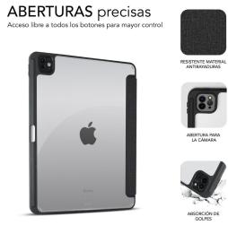 Funda Subblim Clear Shock Case para iPad Pro 11' 2024 M4/ Negra